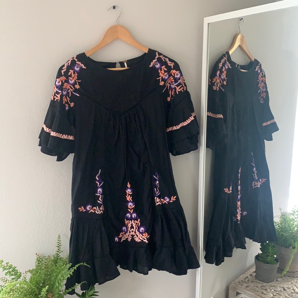 Free People boho baby doll dress